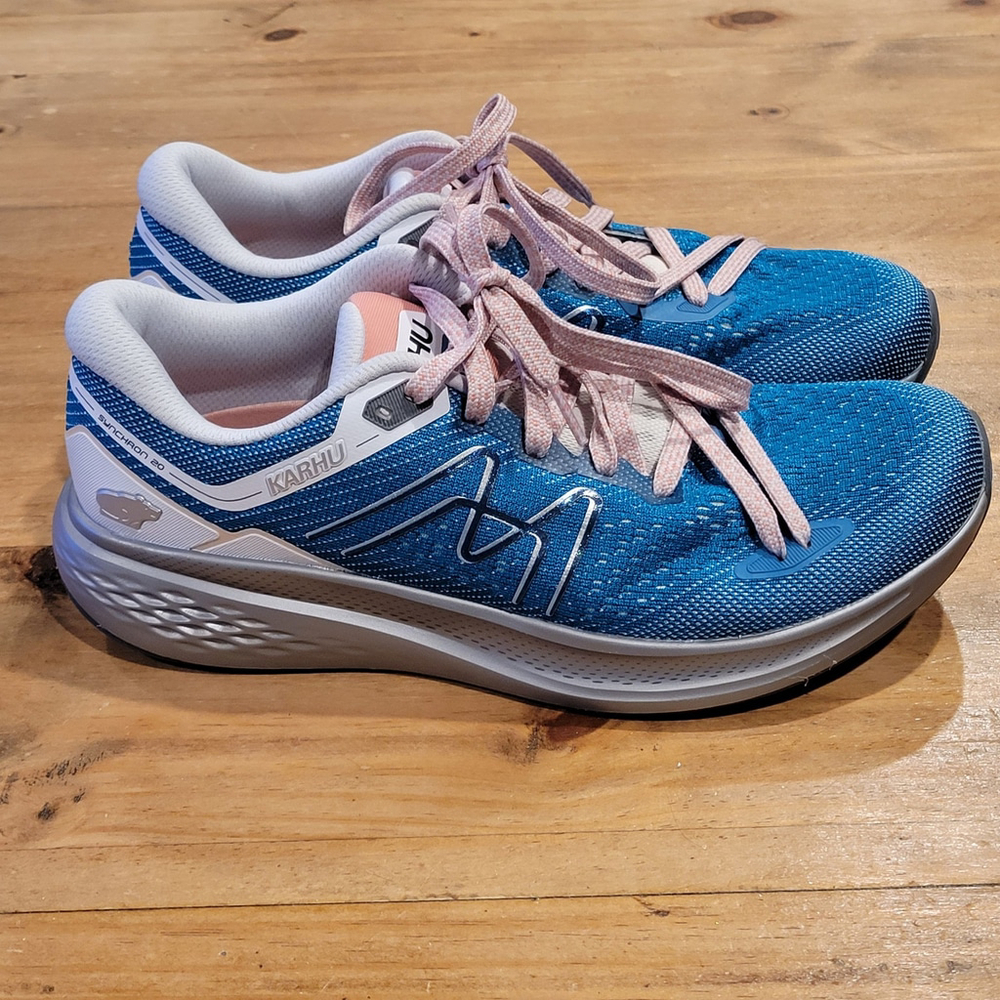 Karhu Synchron 2.0 Womens Running Shoe Size 9.5 Blue Gray Sneaker